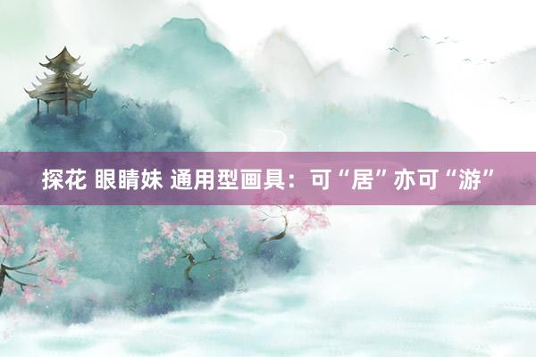 探花 眼睛妹 通用型画具：可“居”亦可“游”