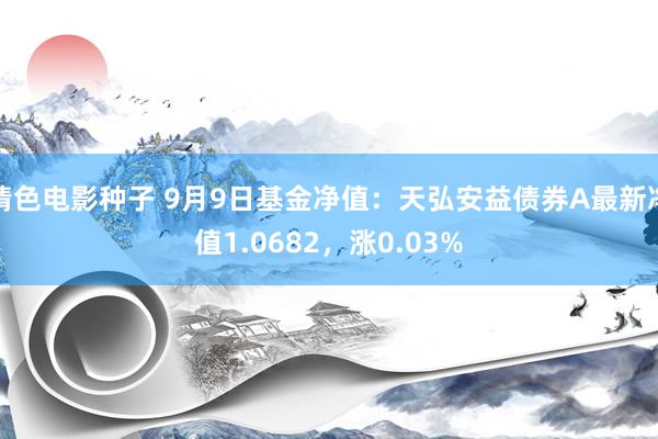 情色电影种子 9月9日基金净值：天弘安益债券A最新净值1.0682，涨0.03%