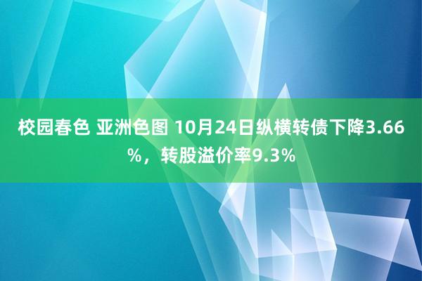 校园春色 亚洲色图 10月24日纵横转债下降3.66%，转股溢价率9.3%