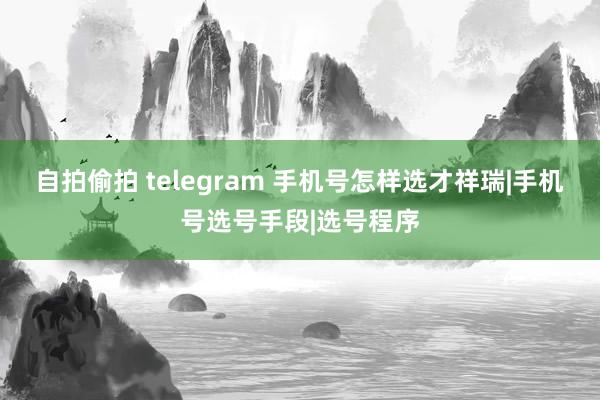 自拍偷拍 telegram 手机号怎样选才祥瑞|手机号选号手段|选号程序