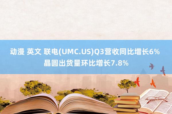 动漫 英文 联电(UMC.US)Q3营收同比增长6% 晶圆出货量环比增长7.8%