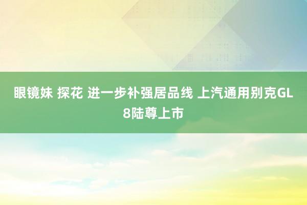 眼镜妹 探花 进一步补强居品线 上汽通用别克GL8陆尊上市