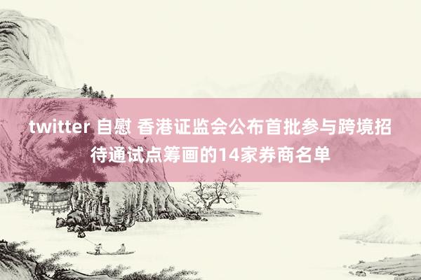 twitter 自慰 香港证监会公布首批参与跨境招待通试点筹画的14家券商名单