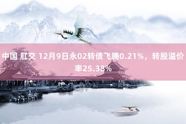 中国 肛交 12月9日永02转债飞腾0.21%，转股溢价率25.38%