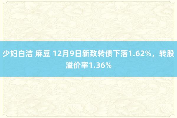 少妇白洁 麻豆 12月9日新致转债下落1.62%，转股溢价率1.36%