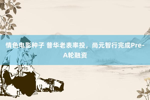 情色电影种子 普华老表率投，尚元智行完成Pre-A轮融资